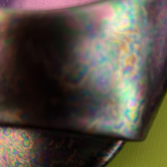 NWOT Nine West Slides. Size 9. Super cute metallic colors - Picture 4 of 5